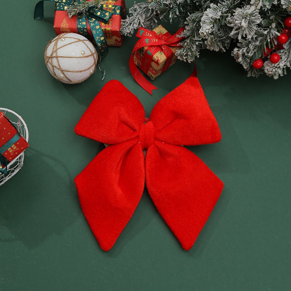 New Arrival! Fluffy Velvet Large Bowknot Christmas Tree Ornament - Festive Holiday Decor - Image 7