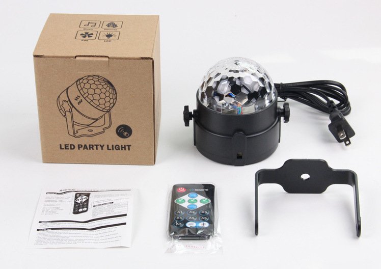 Cross-border small magic ball light, projection light, stage water pattern light, colorful rotating LED suction cup magic ball atmosphere light, starry sky light - Image 4