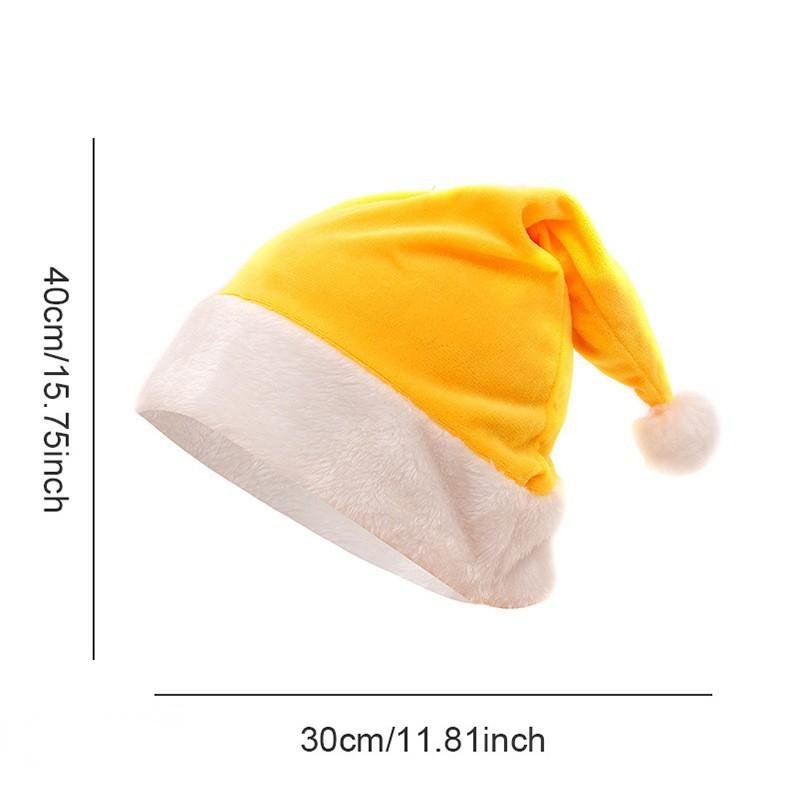 Christmas decoration supplies, high-end Christmas gold-thread plush hats, Christmas supplies, adult Christmas hats, party costumes - Image 5