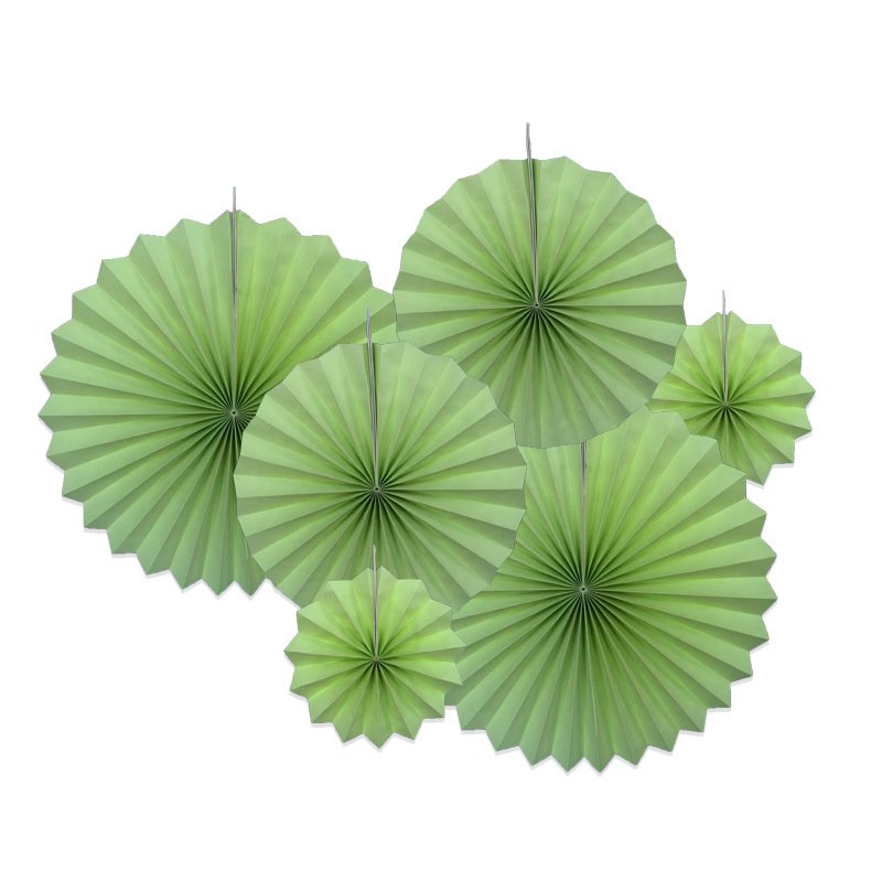 Wedding Backdrop Decorative Paper Flower Fans, Birthday Party & Wedding Ornaments, Paper Fan Flowers, Folding Fans - Image 31
