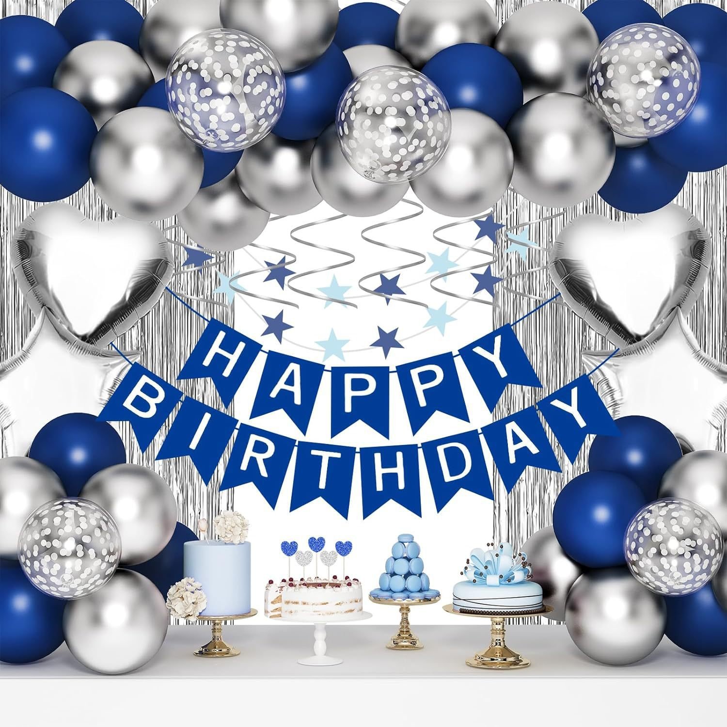 Cross-border Birthday Decoration Balloon Set, Birthday Balloon Tinsel Curtain, Birthday Party Decoration and Arrangement Balloon Package Cross-border Birthday Decoration Balloon Set, Birthday Balloon Tinsel Curtain, Birthday Party Decoration and Arrangement Balloon Package - Image 4