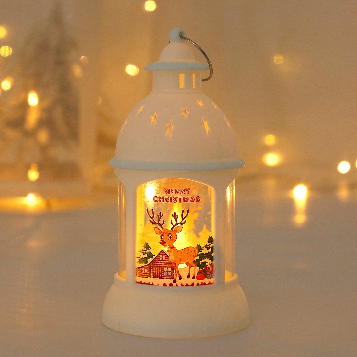 Christmas Decorations Candle Lanterns, Santa & Snowman Wind Lanterns, Christmas Tree Hanging Lights & Night Lights Christmas Decorations Candle Lanterns, Santa & Snowman Wind Lanterns, Christmas Tree Hanging Lights & Night Lights - Image 8