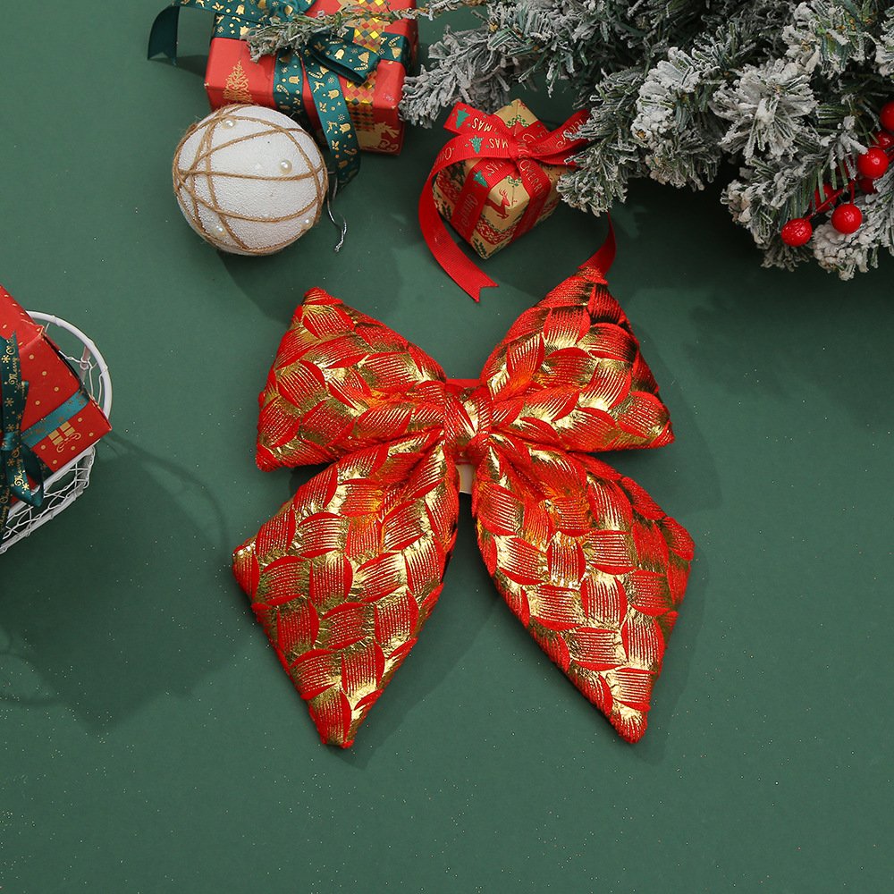 New Arrival! Fluffy Velvet Large Bowknot Christmas Tree Ornament - Festive Holiday Decor - Image 8