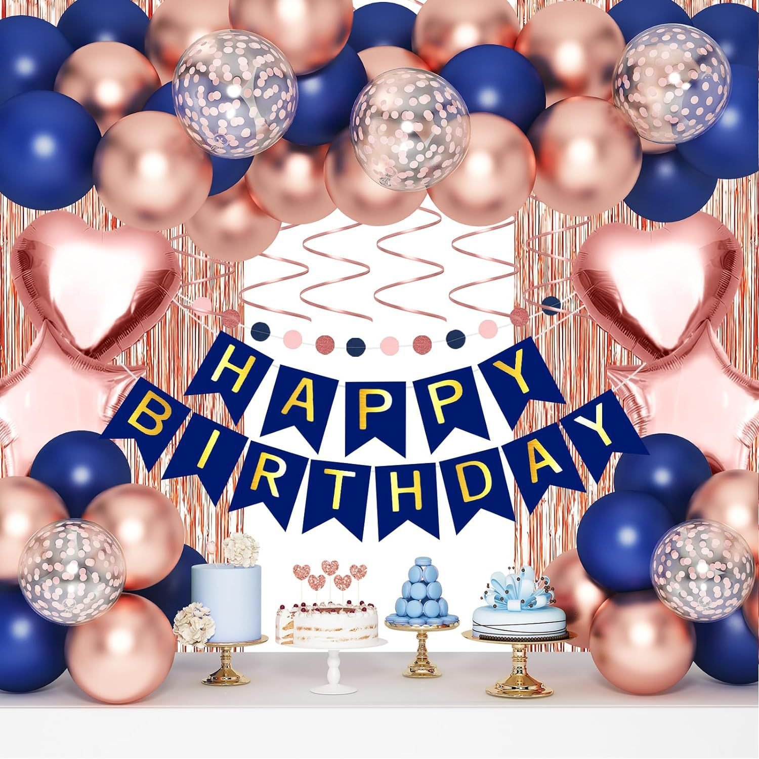 Cross-border Birthday Decoration Balloon Set, Birthday Balloon Tinsel Curtain, Birthday Party Decoration and Arrangement Balloon Package Cross-border Birthday Decoration Balloon Set, Birthday Balloon Tinsel Curtain, Birthday Party Decoration and Arrangement Balloon Package - Image 5
