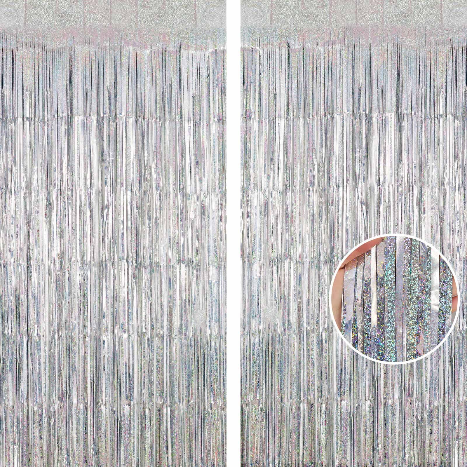 Laser Tassel Curtain with Ripple and Raindrop Patterns - Decorations for Wedding, Birthday, Live Streaming Backdrop, Annual Meeting and Party Laser Tassel Curtain with Ripple and Raindrop Patterns - Decorations for Wedding, Birthday, Live Streaming Backdrop, Annual Meeting and Party - Image 5