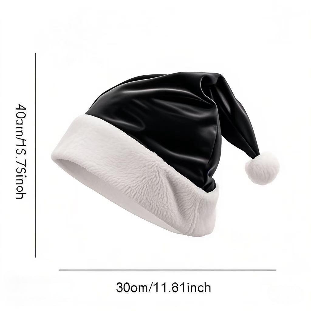 Christmas decoration supplies, high-end Christmas gold-thread plush hats, Christmas supplies, adult Christmas hats, party costumes - Image 8
