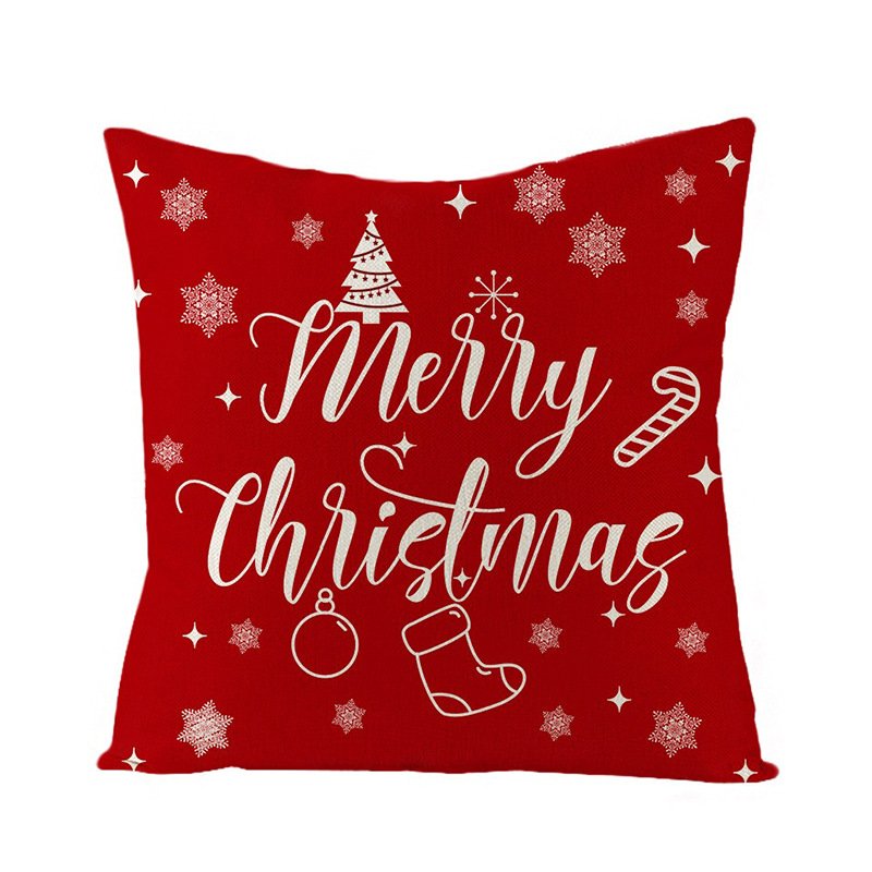 Cross-border pillowcases, Christmas and Valentine's Day pillows, Independence Day and Halloween linen short plush pillowcases, cushion covers - Image 9