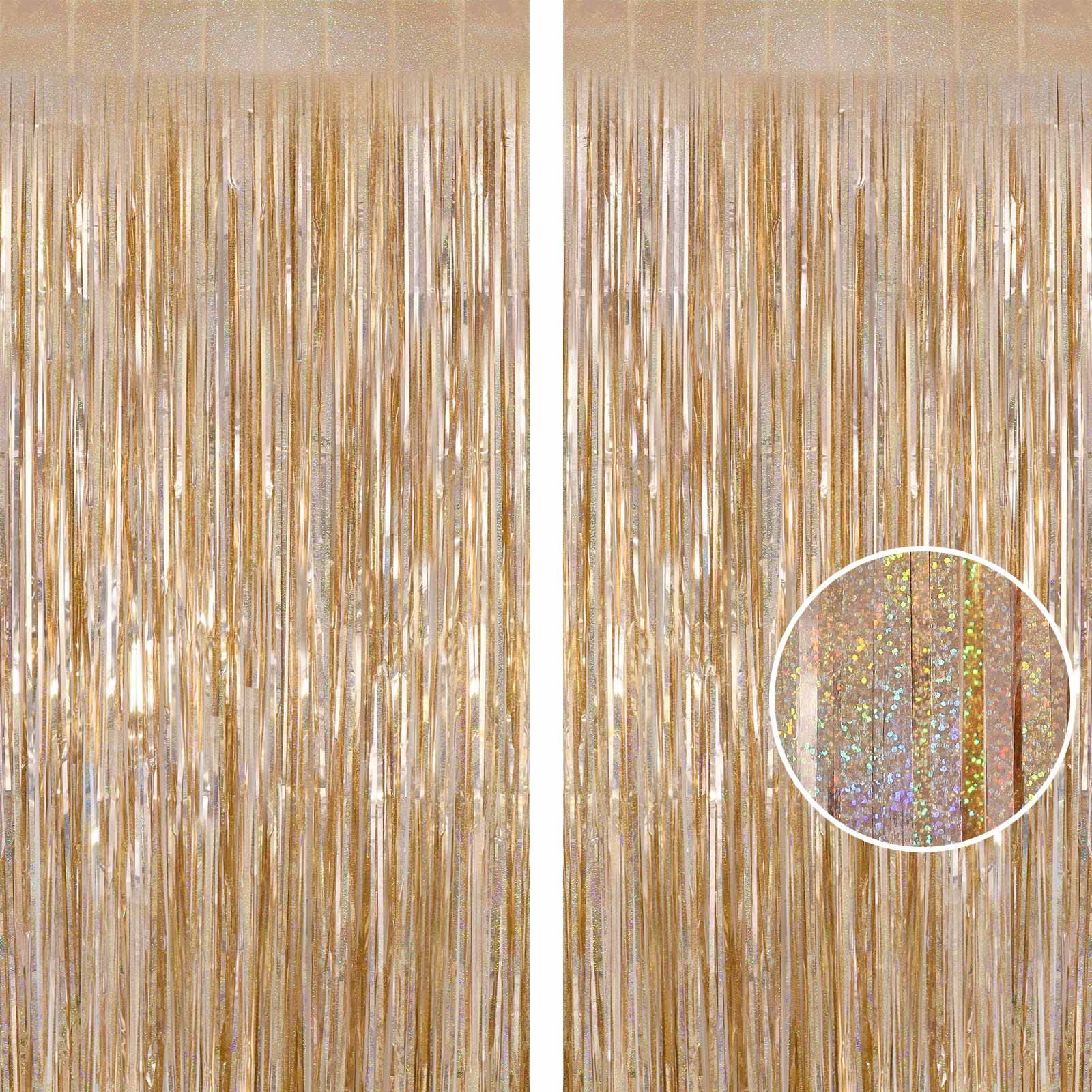 Laser Tassel Curtain with Ripple and Raindrop Patterns - Decorations for Wedding, Birthday, Live Streaming Backdrop, Annual Meeting and Party Laser Tassel Curtain with Ripple and Raindrop Patterns - Decorations for Wedding, Birthday, Live Streaming Backdrop, Annual Meeting and Party - Image 9