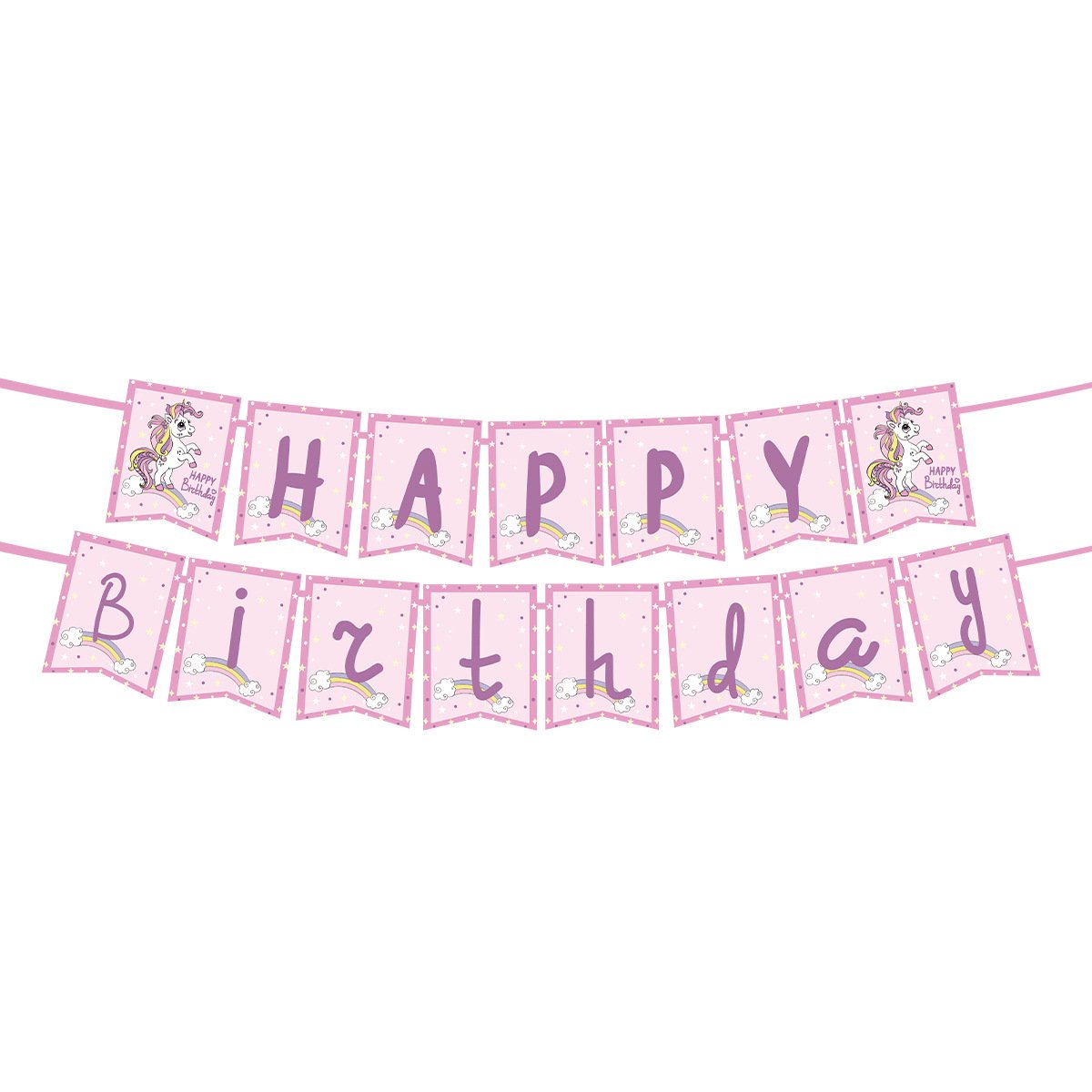 New unicorn-themed birthday party decoration supplies: disposable paper cups, paper plates, paper napkins, tablecloths, and tableware sets - Image 6