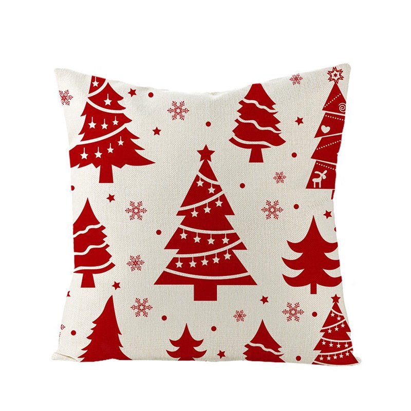 Cross-border pillowcases, Christmas and Valentine's Day pillows, Independence Day and Halloween linen short plush pillowcases, cushion covers - Image 12