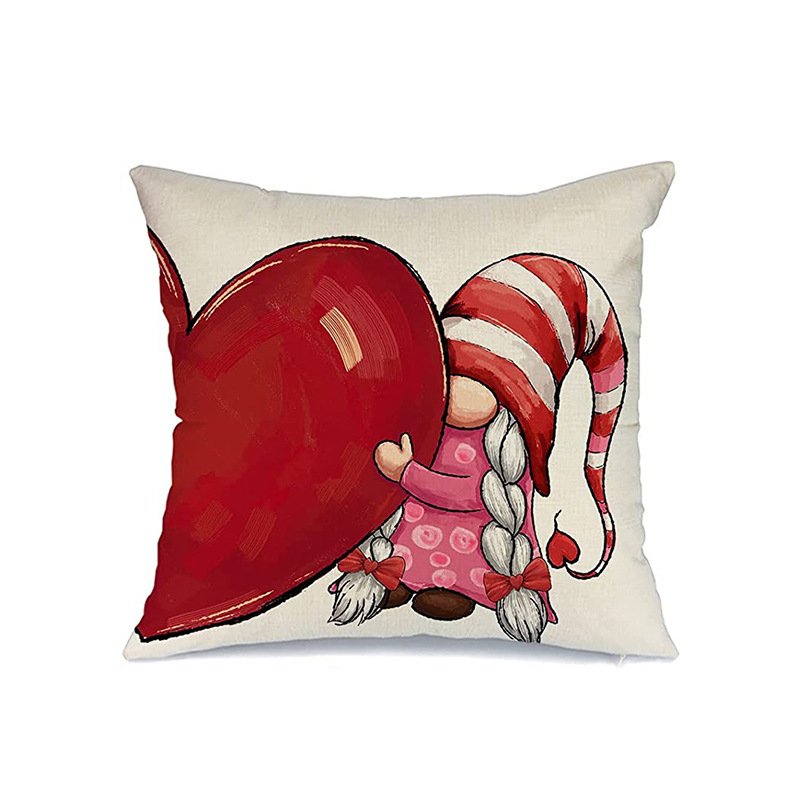 Cross-border pillowcases, Christmas and Valentine's Day pillows, Independence Day and Halloween linen short plush pillowcases, cushion covers - Image 14