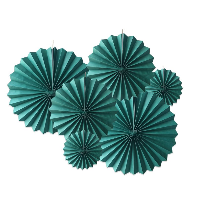 Wedding Backdrop Decorative Paper Flower Fans, Birthday Party & Wedding Ornaments, Paper Fan Flowers, Folding Fans - Image 10