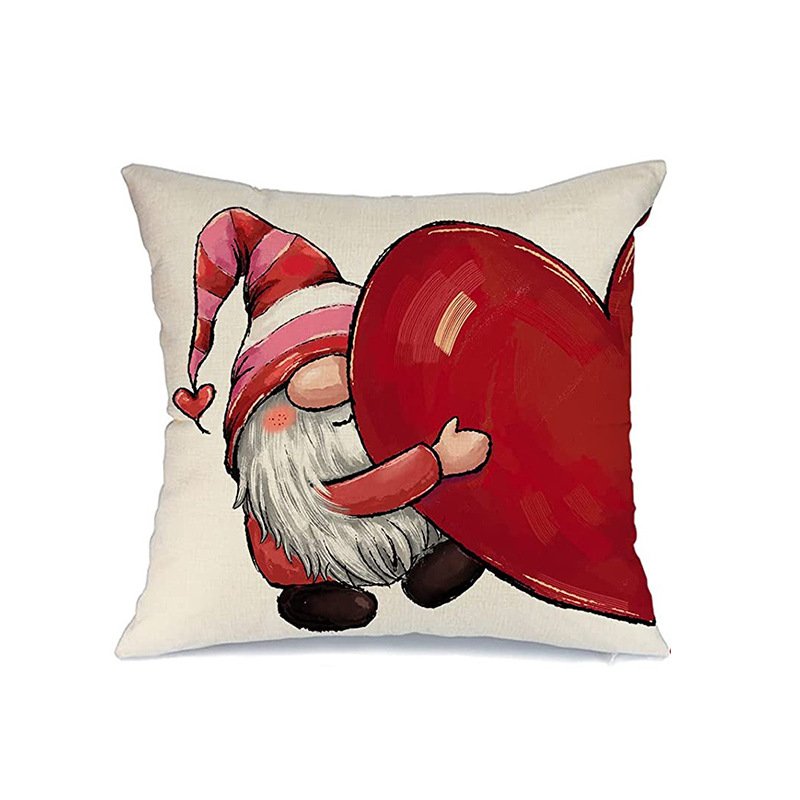 Cross-border pillowcases, Christmas and Valentine's Day pillows, Independence Day and Halloween linen short plush pillowcases, cushion covers - Image 16