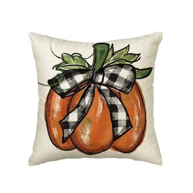 Cross-border pillowcases, Christmas and Valentine's Day pillows, Independence Day and Halloween linen short plush pillowcases, cushion covers - Image 19