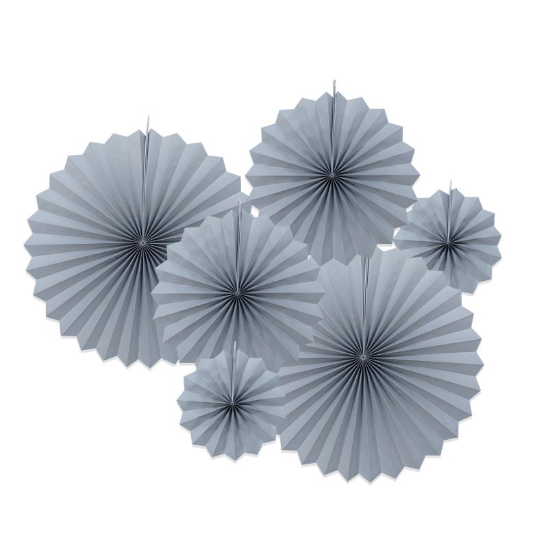 Wedding Backdrop Decorative Paper Flower Fans, Birthday Party & Wedding Ornaments, Paper Fan Flowers, Folding Fans - Image 17