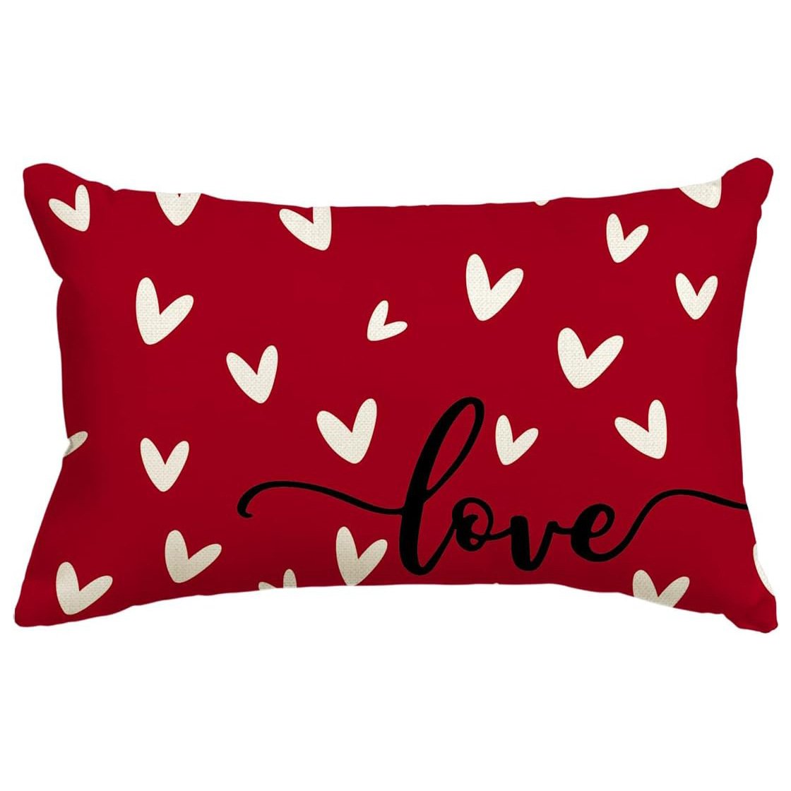Cross-border Valentine's Day pillowcase, holiday atmosphere decoration, home sofa cushion cover, love heart printed bedroom cushion cover - Image 2