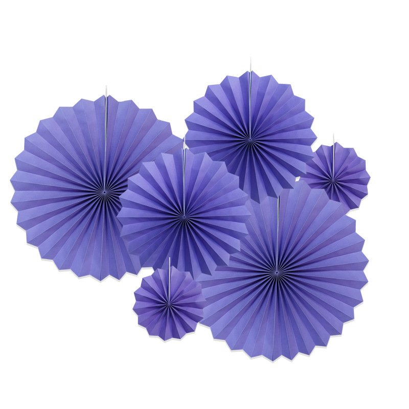 Wedding Backdrop Decorative Paper Flower Fans, Birthday Party & Wedding Ornaments, Paper Fan Flowers, Folding Fans - Image 24
