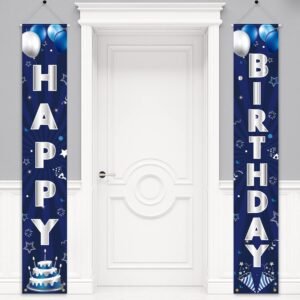Birthday party decoration supplies: porch sign banners, door hangings, atmosphere decoration props, banners, party hanging couplets