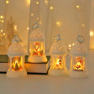 Christmas Decorations Candle Lanterns, Santa & Snowman Wind Lanterns, Christmas Tree Hanging Lights & Night Lights
