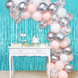 Laser Tassel Curtain with Ripple and Raindrop Patterns - Decorations for Wedding, Birthday, Live Streaming Backdrop, Annual Meeting and Party