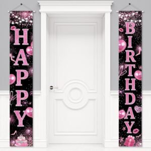 Birthday party decoration supplies: porch sign banners, door hangings, atmosphere decoration props, banners, party hanging couplets