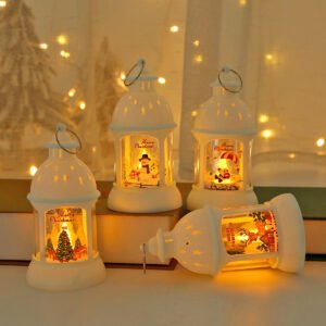 Christmas Decorations Candle Lanterns, Santa & Snowman Wind Lanterns, Christmas Tree Hanging Lights & Night Lights