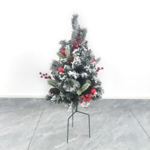Best - selling Christmas Outdoor Yard & Beach Decorations Pine Needle & PVC Ground - Stake Mini Christmas Trees with String Lights