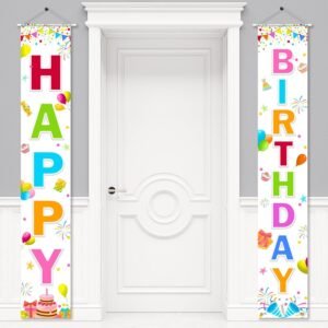 Birthday party decoration supplies: porch sign banners, door hangings, atmosphere decoration props, banners, party hanging couplets
