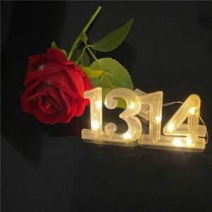 LED light-up letter lights (love, 520, 1314, Happy Birthday) - decorative lights for confession bouquets, cake gift boxes