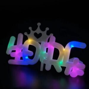 LED light-up letter lights (love, 520, 1314, Happy Birthday) - decorative lights for confession bouquets, cake gift boxes