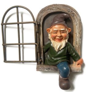 Christmas Gift Ornament, Garden Ornament, Little Dwarf, Resin Craft, Cartoon Gnome Statue, Old Man with White Beard