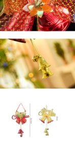 Christmas Tree Bell Ornaments & Door Hanging Bells – Festive Decor for Holidays