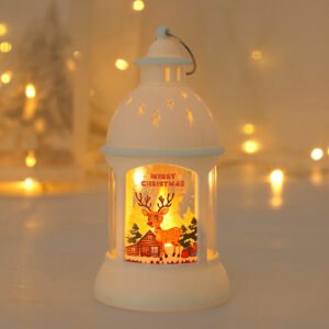 Christmas Decorations Candle Lanterns, Santa & Snowman Wind Lanterns, Christmas Tree Hanging Lights & Night Lights