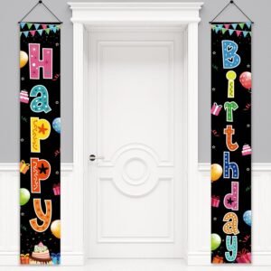 Birthday party decoration supplies: porch sign banners, door hangings, atmosphere decoration props, banners, party hanging couplets