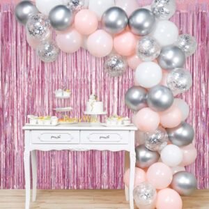 Laser Tassel Curtain with Ripple and Raindrop Patterns - Decorations for Wedding, Birthday, Live Streaming Backdrop, Annual Meeting and Party