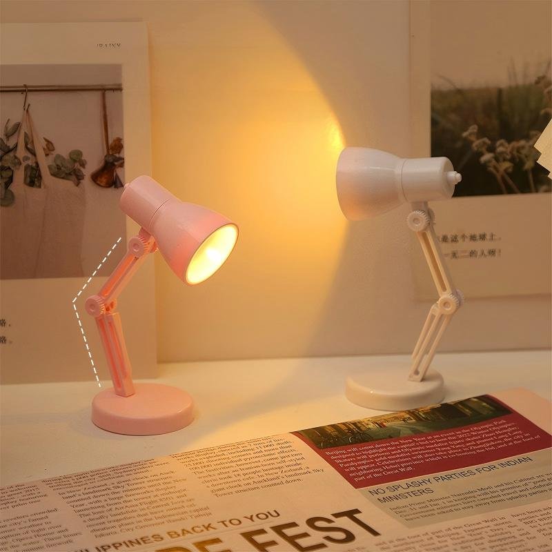 Compact LED Nordic Table Lamp with Clip and Magnetic Base