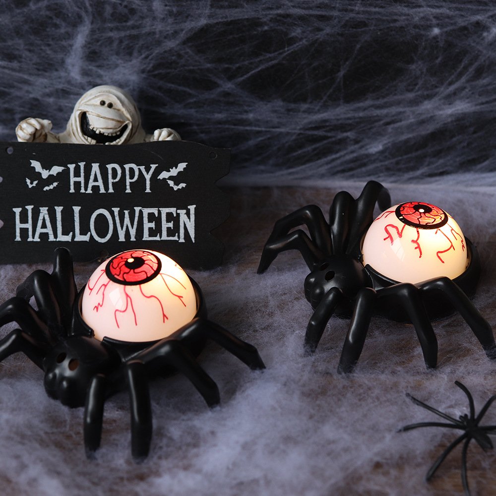 Spooky Halloween Spider Eyeball Light