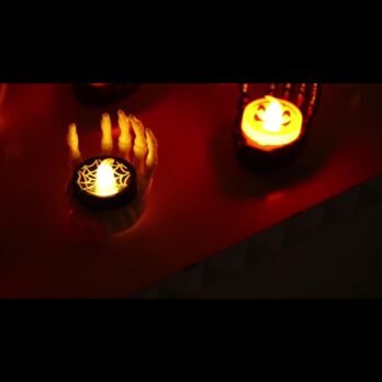 Spooky Skeleton Hand Candle Light