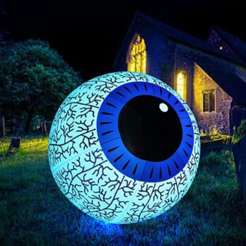 16-inch Inflatable Halloween Ghost Eyeball with LED Light 16-inch Inflatable Halloween Ghost Eyeball with LED Light
