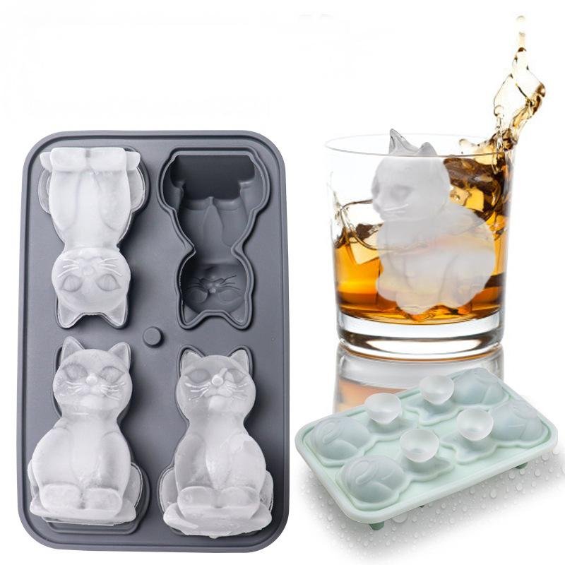 3D Cat Ice Cube Mold