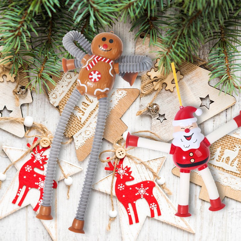 Set of 4 Christmas Pop Tube Toy - Image 3
