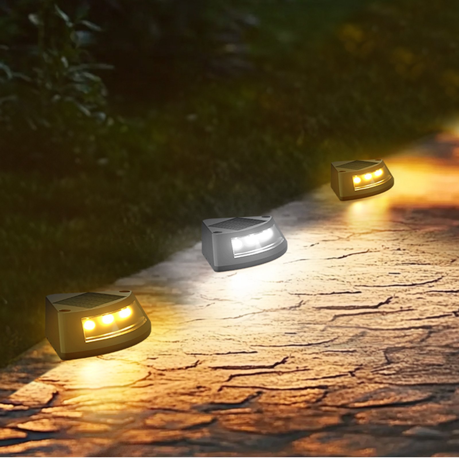 4 Pcs - Solar Powered LED Outdoor Stair Light - Image 3