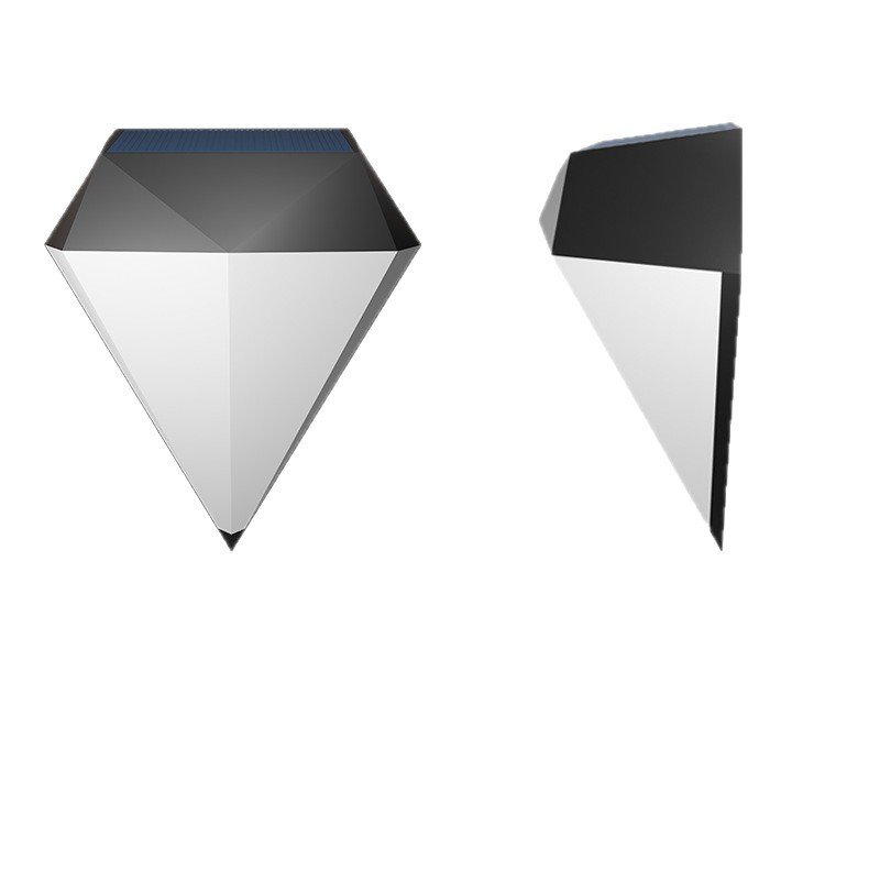 2 Pack - Solar Powered LED Diamond Wall Light - Image 4