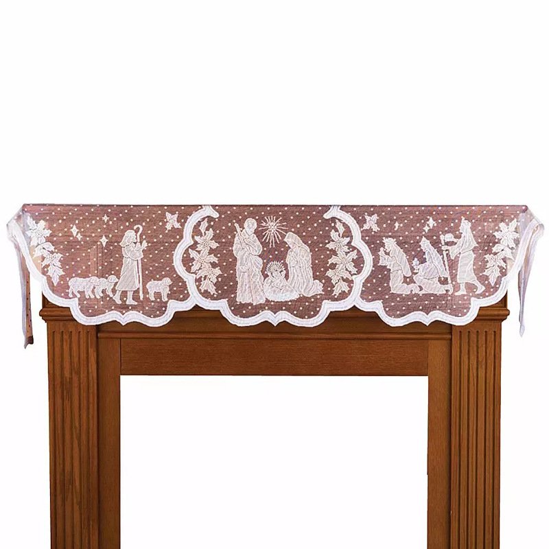 20"x90" Christmas Decor Fireplace Scarf - Image 4