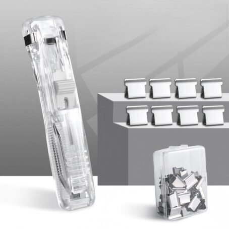 Easy Clamp Binder Clip Dispenser and Super Clip Set