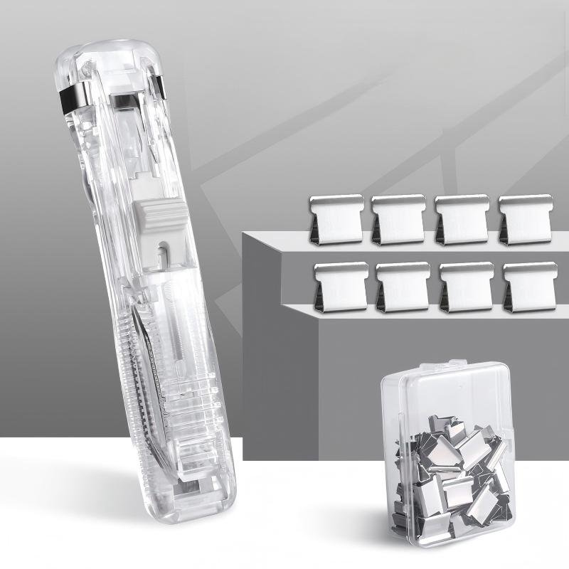 Easy Clamp Binder Clip Dispenser and Super Clip Set