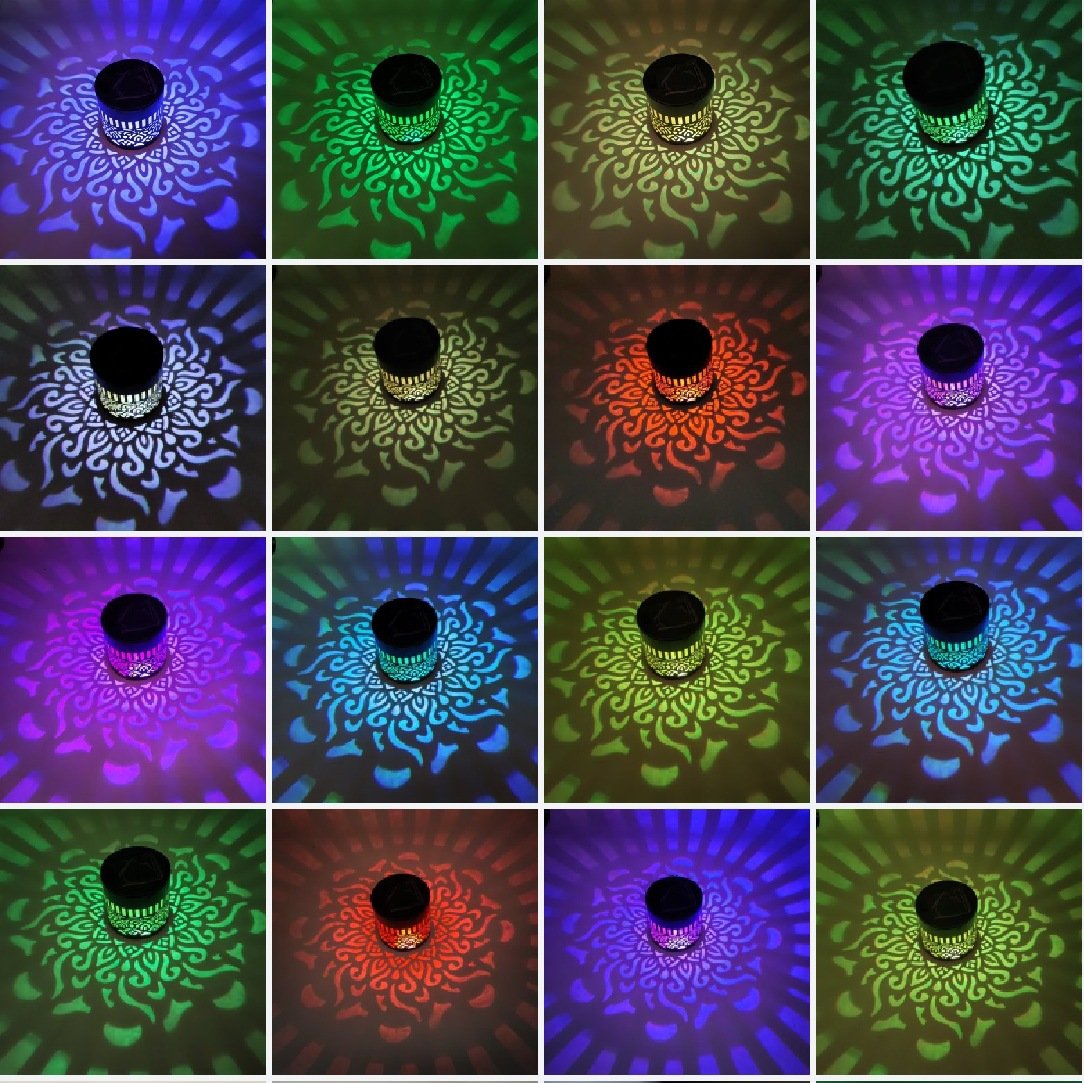 Solar Powered Mandala Pattern Wall Light Solar Powered Mandala Pattern Wall Light - Image 4