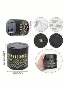 Solar Powered Mandala Pattern Wall Light