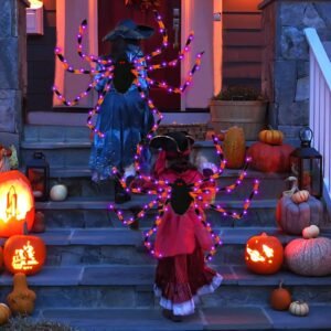 LED Light Up Halloween Spider Backpack