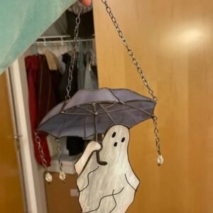 Adorable Ghost with Umbrella Hanging Decor